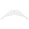 Ekena Millwork Pitch Carrillo Architectural Grade PVC Gable Pediment, 72"W x 30"H x 1"P (10/12) GPP072X030X100CRL - alternate 5